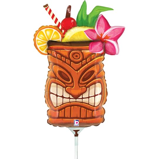 12" Tiki Drink Stick Balloon
